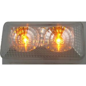 FEU DE POSITION ORANGE LED 2½''LENTILLE CLAIRE
