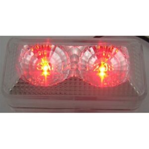 FEU DE POSITION ROUGE LED 2½''LENTILLE CLAIRE