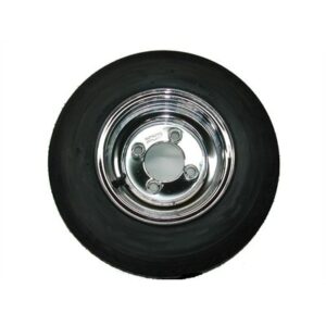 ROUE CHROME AVEC PNEU 8''