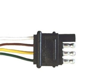 Wire 4 flat way (male)